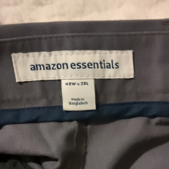 Amazon Essentials Men's Charcoal Dress Pants - Picture 2 of 4